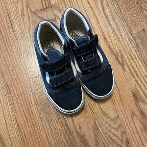 Vans boys blue Velcro boys 1 EUC